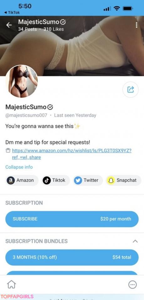 Majesticsumo007 nude leaked OnlyFans pic