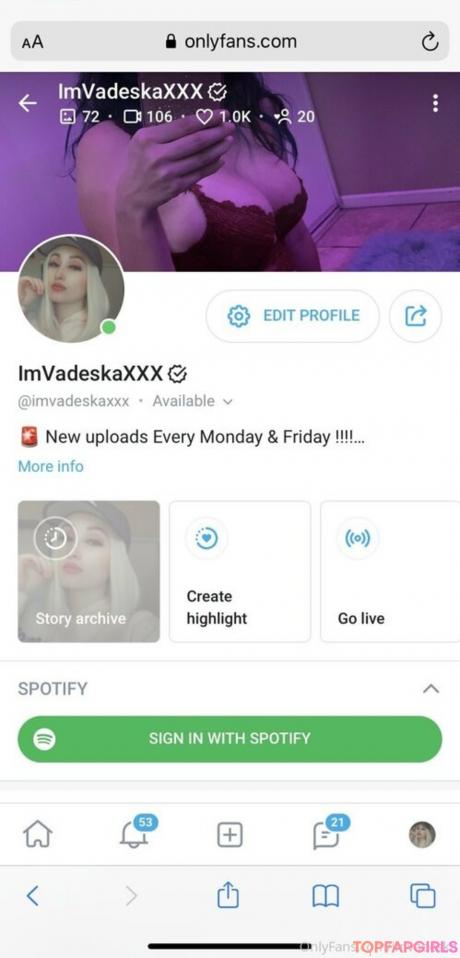 Imvadeska nude leaked OnlyFans photo #1