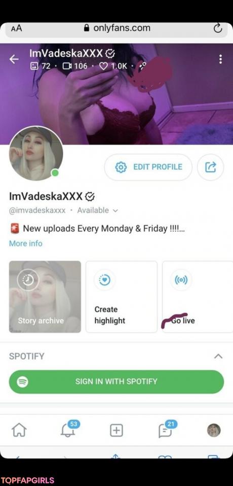 Imvadeska nude leaked OnlyFans photo #2
