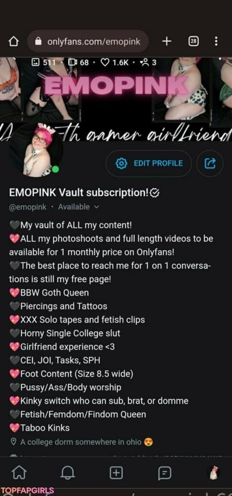 Emopink69 nude leaked OnlyFans photo #28
