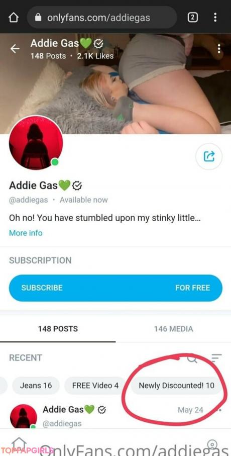 Addiegas nude leaked OnlyFans pic